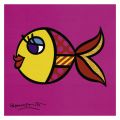 Romero Britto - Swimmingly Pink