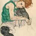 Egon Schiele - Donna Seduta, 1917